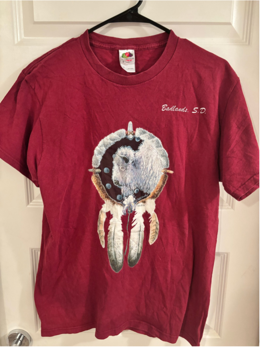 Vintage Late 90s/Early 2000s White Buffalo Dreamcatcher Graphic Tee - Badlands,